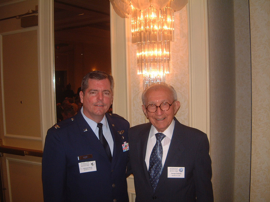 Col. Mike Ryan with George Graham - Sept. 11, 2004